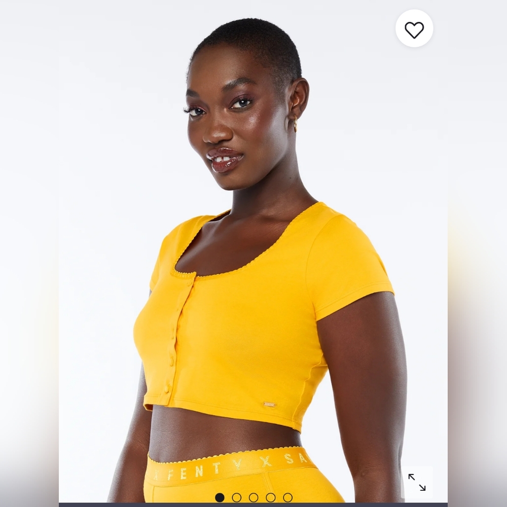 Savage x Fenty Cotton Jersey Crop Top Set